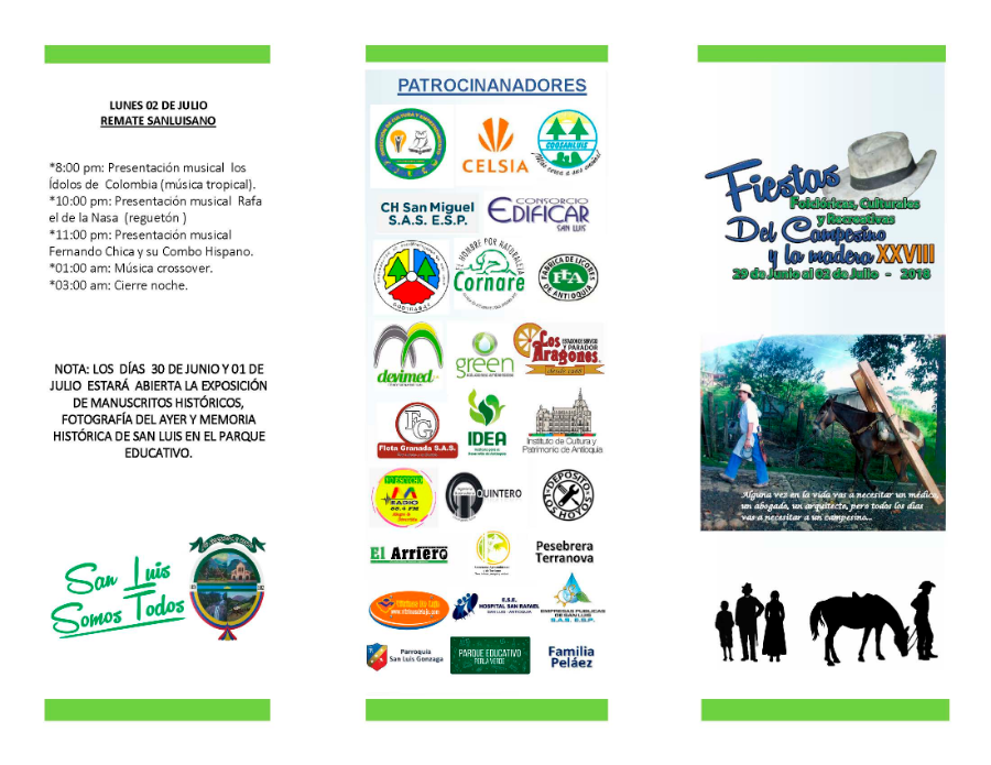 Programacion fiestas de la madera y el campesino 2018 parte2.