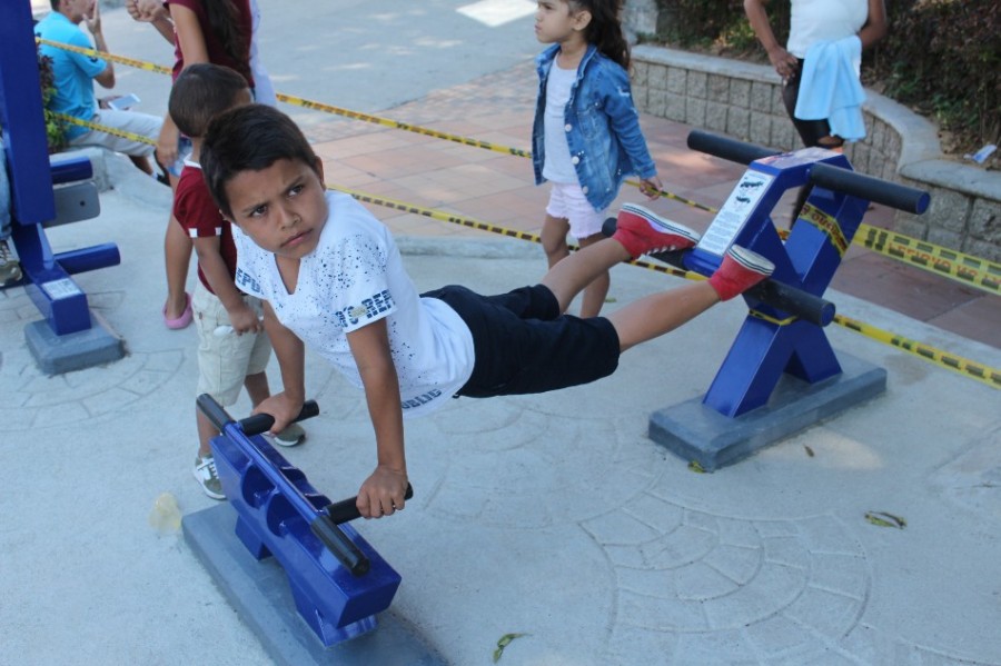 INSTALADO GIMNASIO EN EL PARQUE PRINCIPAL.