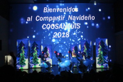 COOSANLUIS EN EL COMPARTIR NAVIDEÑO, NOCHE DE LUCES, DANZA Y TEATRO