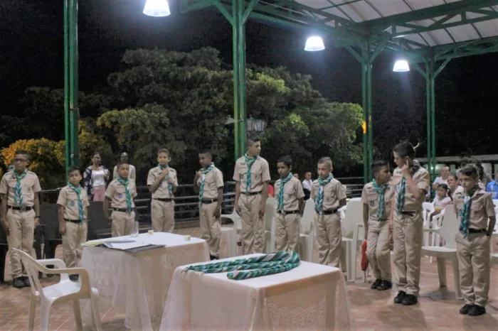 CEREMONIA DE ASCENSOS PRESENTACIÓN DE PROMESA SCOUT, GRUPO SCOUT PERLA VERDE