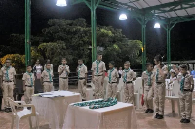 CEREMONIA DE ASCENSOS PRESENTACIÓN DE PROMESA SCOUT, GRUPO SCOUT PERLA VERDE
