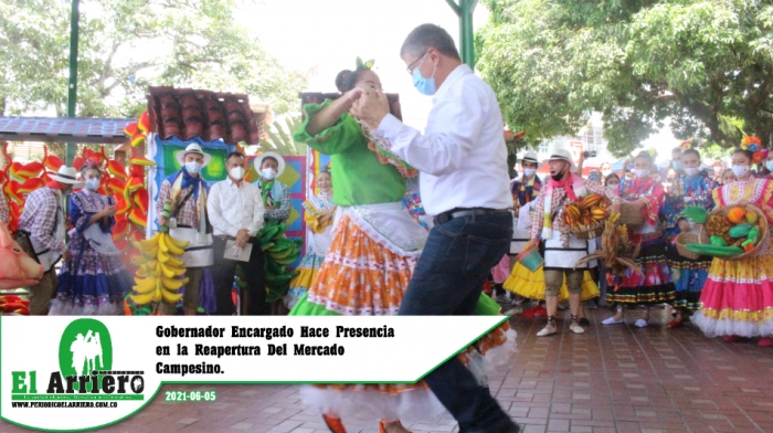 Gobernador Encargado Hace Presencia en la Reapertura Del Mercado Campesino.