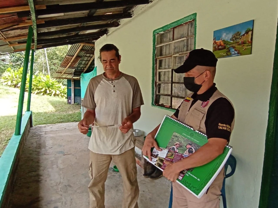 El Batallon de Desminado Capacita a la Comunidad de San Luis