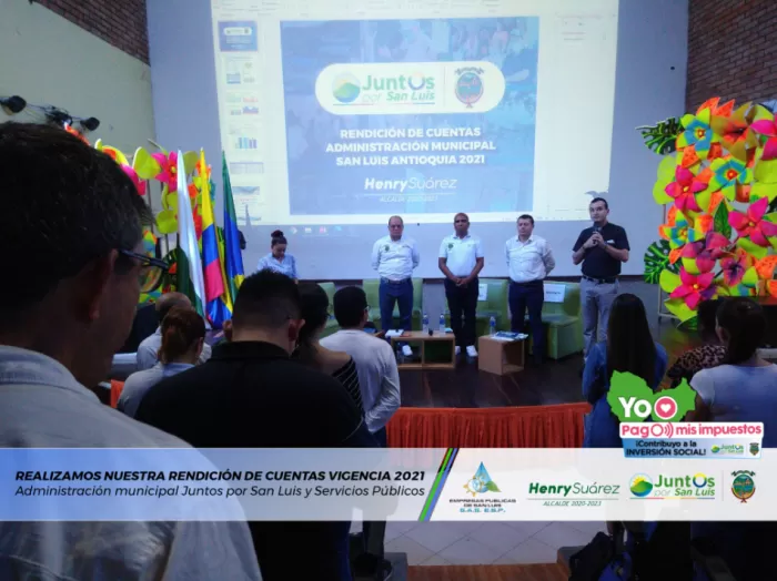 Rendición de Cuentas - Administración Municipal San Luis Antioquia 2021
