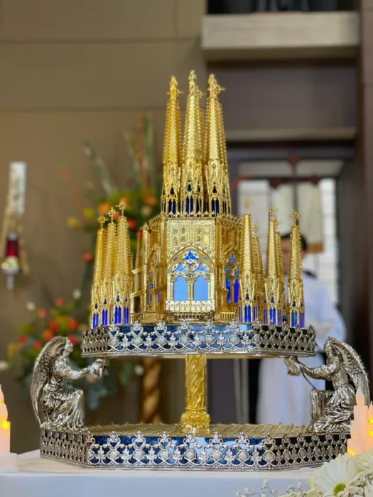 Las reliquias de grandes santos peregrinan en San Luis